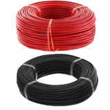 Cable de cobre trenzado de resistencia eléctrica baja y recubrimiento de silicona flexible resistente a altas temperaturas. Ideal para todo tipo de conexiones que necesiten alta flexibilidad y resistencia al calor.