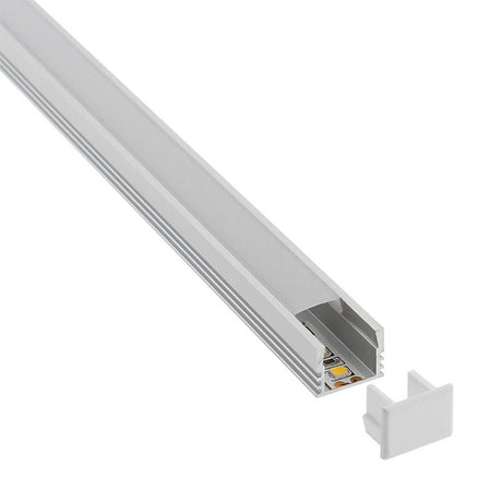 Kit que incluye las tapas de cierre derecha e izquierda del perfil led Cambel.