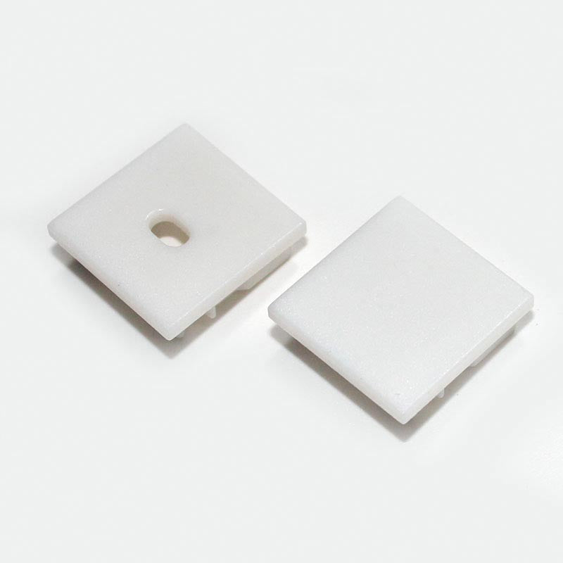 Kit que incluye las tapas de cierre derecha e izquierda del perfil led ALKAL.