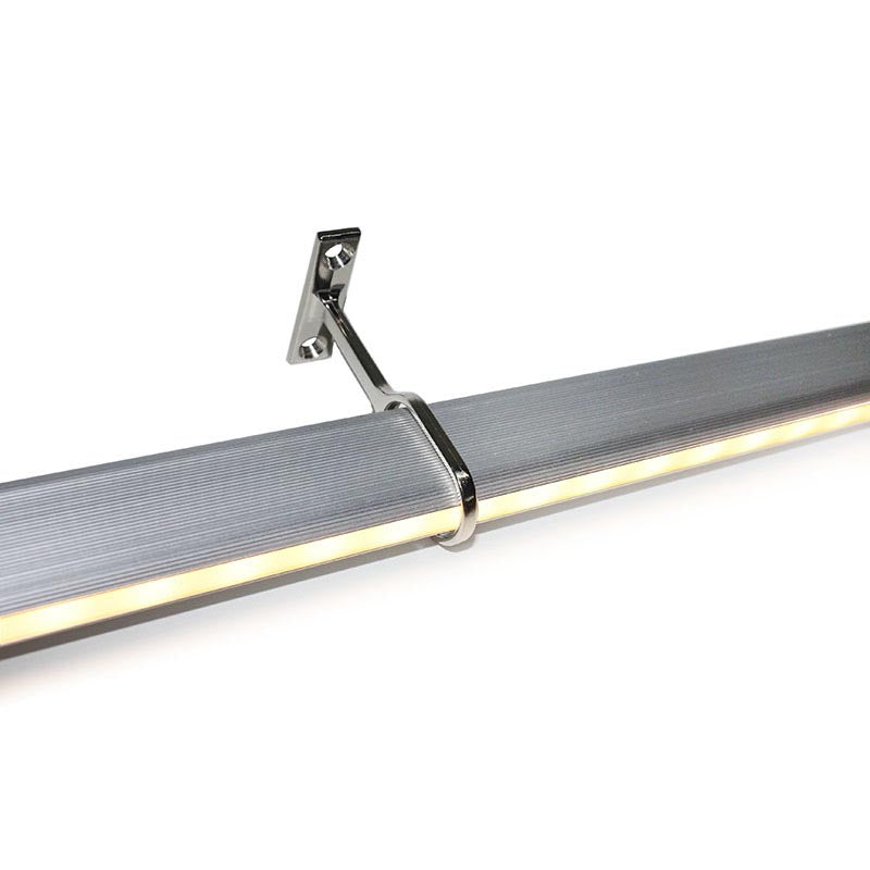 Perfil de aluminio para proteger y ocultar las tiras led, lo que permite realizar instalaciones profesionales, limpias y con estilo.