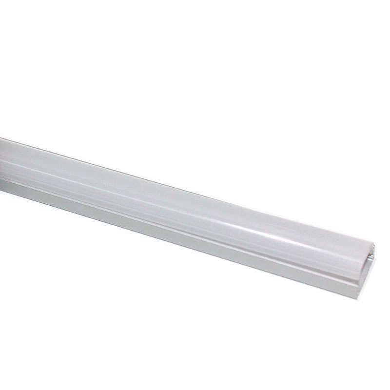 Cubierta opal óptica de 90º para instalaciones personalizadas de tiras led. Permite realizar instalaciones profesionales, limpias y con estilo.