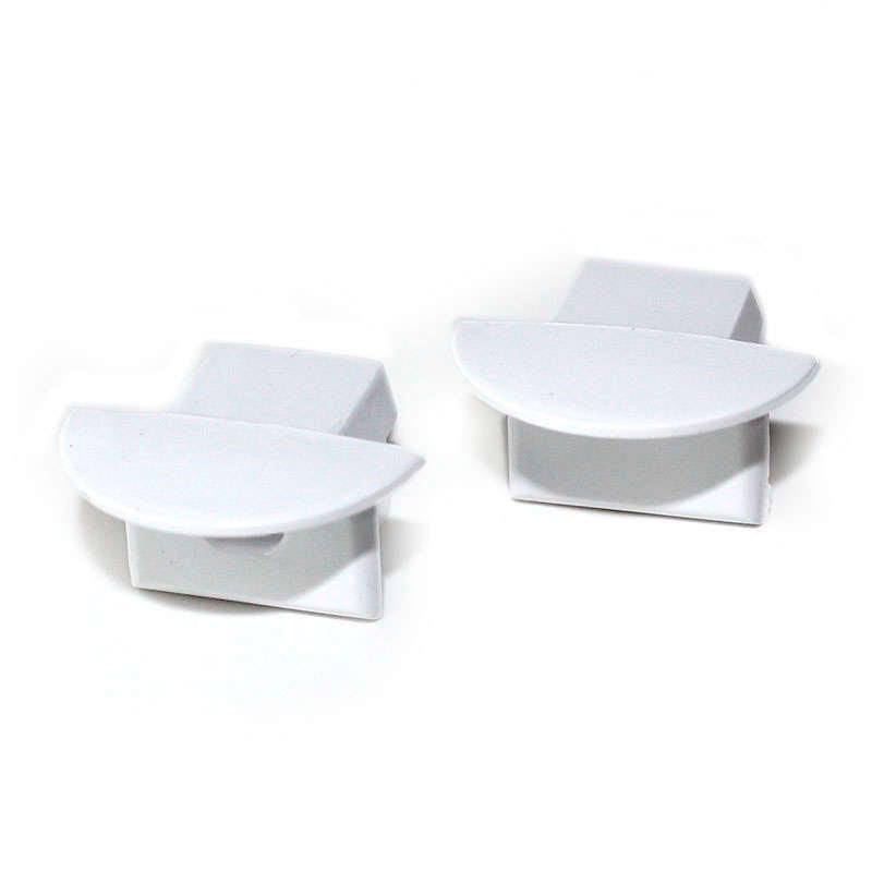 Kit que incluye las tapas de cierre derecha e izquierda del perfil led CAMPRO.