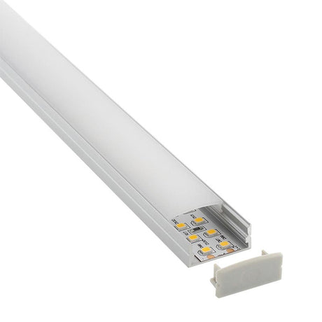 Kit que incluye las tapas de cierre derecha e izquierda del perfil led Sensa BIG.
