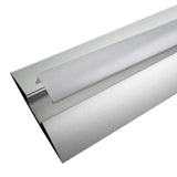 Kit que incluye perfil de aluminio, cubierta opal y tapas laterales. Para proteger y ocultar las tiras led, lo que permite realizar instalaciones profesionales, limpias y con estilo.