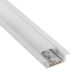 Kit que incluye perfil de aluminio, cubierta opal y tapas laterales. Para proteger y ocultar las tiras led, lo que permite realizar instalaciones profesionales, limpias y con estilo.