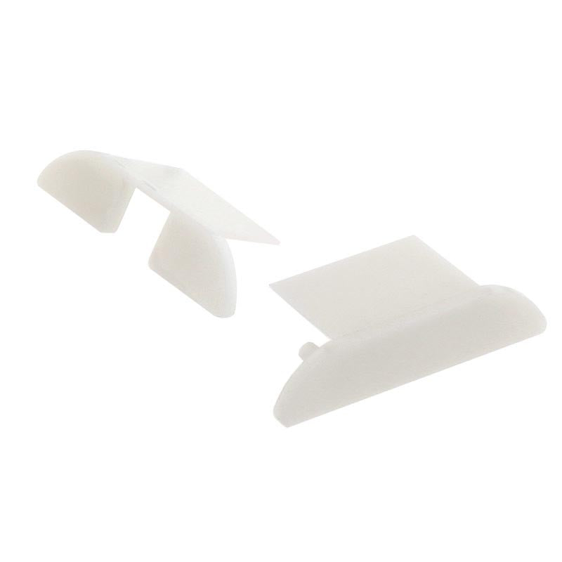 Kit que incluye las tapas de cierre derecha e izquierda del perfil led MARK.