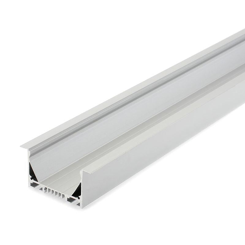 Kit que incluye perfil de aluminio, cubierta opal y tapas laterales. Para proteger y ocultar las tiras led, lo que permite realizar instalaciones profesionales, limpias y con estilo.