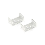 Clip de plástico para montaje tira led para sujetar los perfiles led a cualquier superficie. 1 unidad