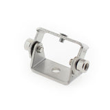 Clip sujeción ajustable para perfiles aluminio. Permite su fijación a una superficie y hacer orientable el perfil en cualquier ángulo.