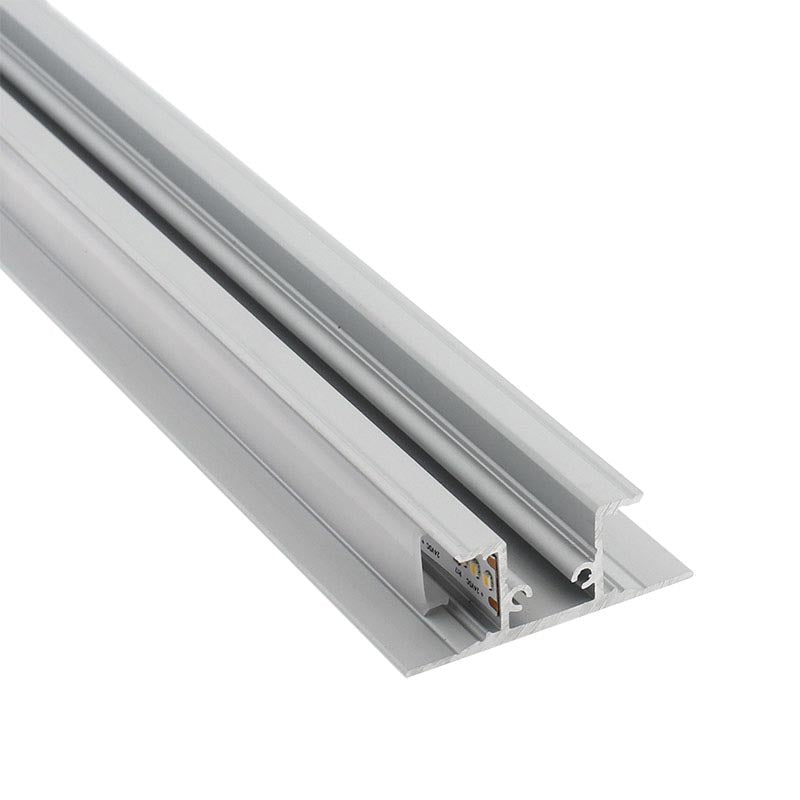 Kit que incluye perfil de aluminio, cubiertas opal y tapas laterales. Para proteger y ocultar las tiras led, lo que permite realizar instalaciones profesionales, limpias y con estilo.