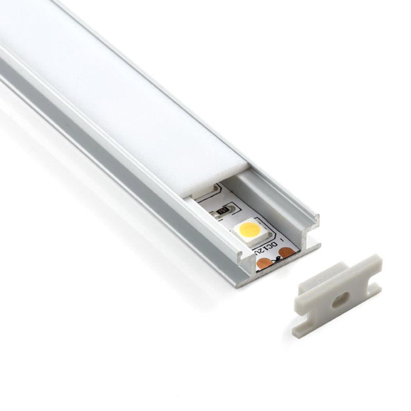 El Kit Hardy incluye perfil de aluminio para tiras led, cubierta opal. Para proteger y ocultar las tiras led, lo que permite realizar instalaciones profesionales, limpias y con estilo.