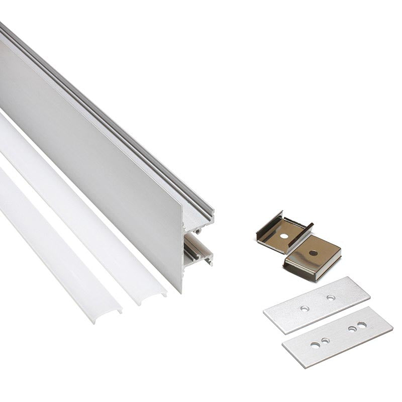 Clip montaje tira led para sujetar los perfiles led a cualquier superficie.