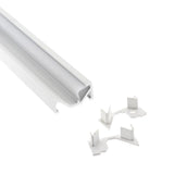 Kit que incluye las tapas de cierre derecha e izquierda del perfil led WARE.