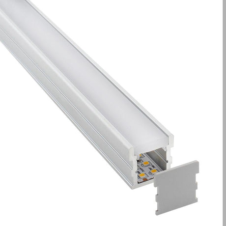 Kit que incluye las tapas de cierre derecha e izquierda del perfil led FOOT.