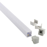 Clip montaje tira led para sujetar los perfiles led a cualquier superficie.