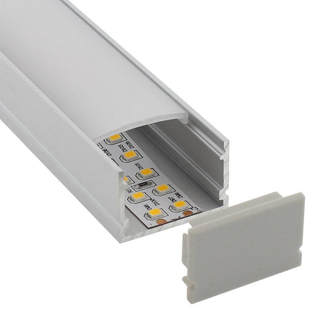 Kit que incluye las tapas de cierre derecha e izquierda del perfil led FAT.