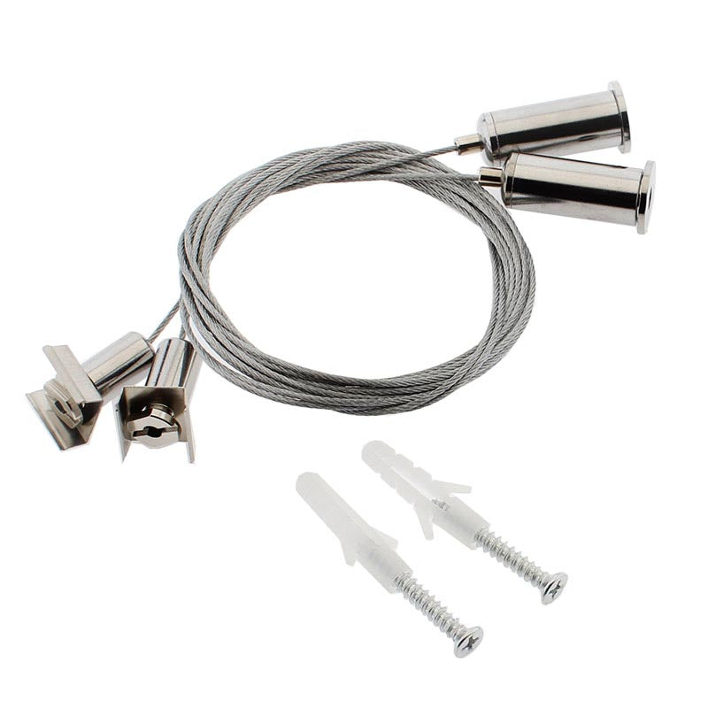 Completo kit que incluye todo lo necesario para instalar fácilmente los perfiles KEN de forma suspendida.