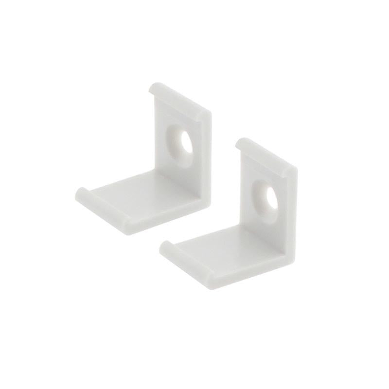 Clip montaje tira led para sujetar los perfiles led a cualquier superficie. (1 unidad), plástico