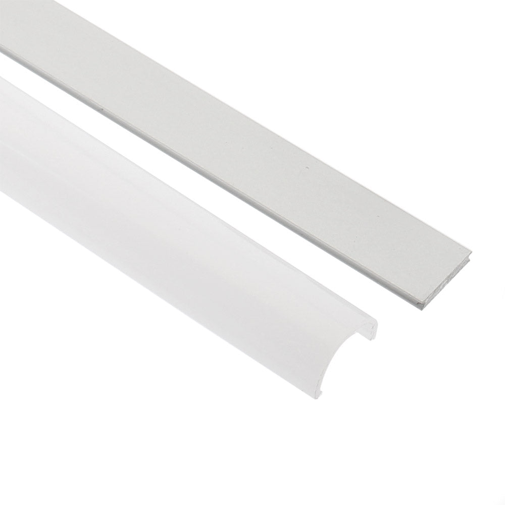 Kit completo que incluye perfil de aluminio, cubierta opal y tapas laterales. Los perfiles aluminio sirven para proteger y ocultar las tiras led, lo que permite realizar instalaciones con tiras de led profesionales, limpias y con estilo.