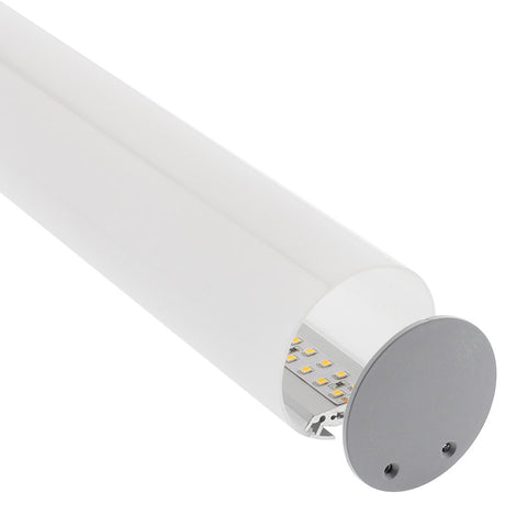 Kit que incluye perfil de aluminio, cubierta opal y tapas laterales. Para proteger y ocultar las tiras led, lo que permite realizar instalaciones profesionales, limpias y con estilo.