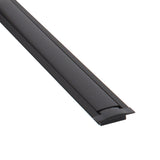 Kit que incluye perfil de aluminio de color negro, cubierta negra y tapas laterales. Para proteger y ocultar las tiras led, lo que permite realizar instalaciones profesionales, limpias y con estilo.
