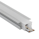 Perfil de aluminio para proteger las tiras led, lo que permite realizar instalaciones profesionales, limpias y con estilo. Incluye pletina disipadora, tubo de policarbonato, tapones de silicona y tapas finales. Con protección IP67