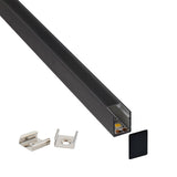 Kit que incluye perfil de aluminio, cubierta opal, clips de sujección y tapas laterales. Para proteger y ocultar las tiras led, lo que permite realizar instalaciones profesionales, limpias y con estilo.