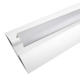 Kit que incluye perfil de aluminio, cubierta opal y tapas laterales. Para proteger y ocultar las tiras led, lo que permite realizar instalaciones profesionales, limpias y con estilo.