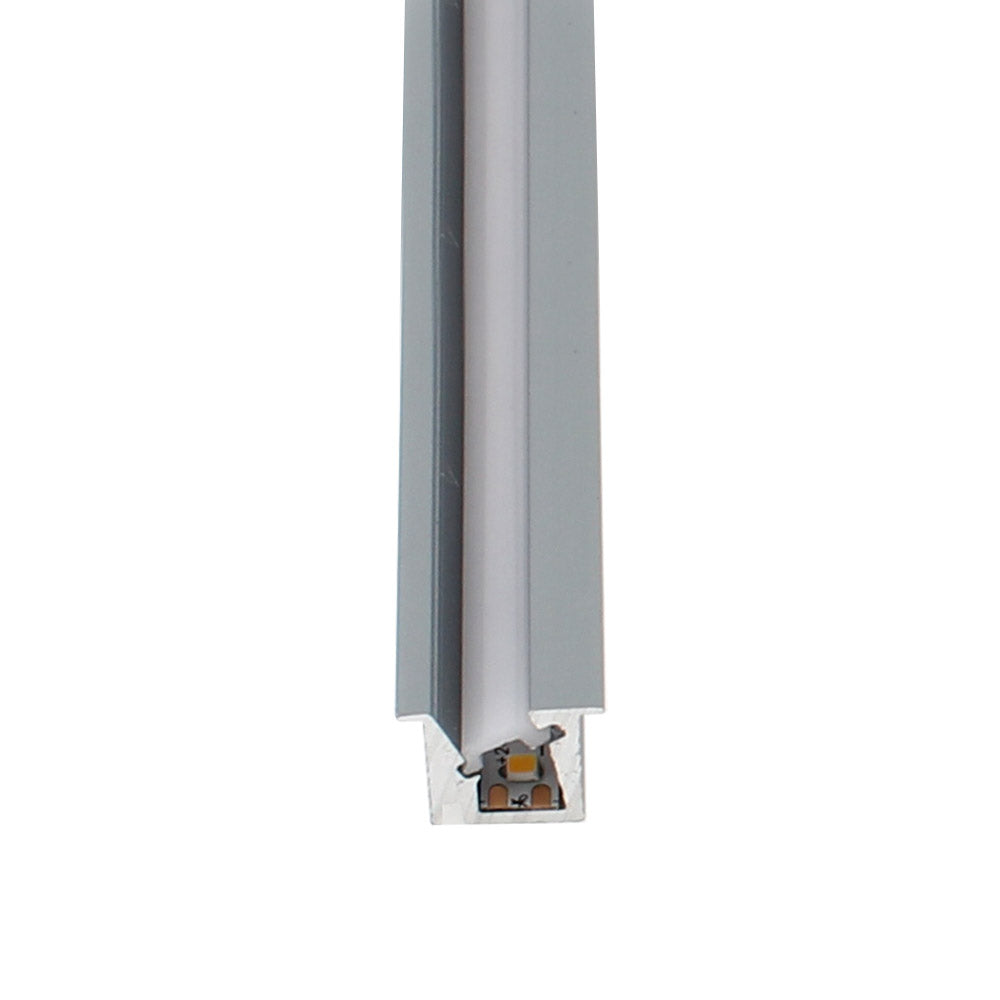 Kit que incluye perfil de aluminio anodizado gris, cubierta opal y tapas laterales. Para proteger y ocultar las tiras led, lo que permite realizar instalaciones profesionales, limpias y con estilo.