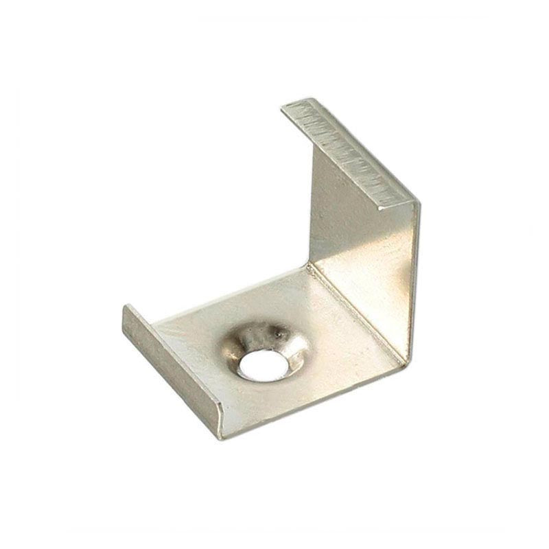 Clip montaje tira led para sujetar los perfiles led a cualquier superficie. (1 unidad)