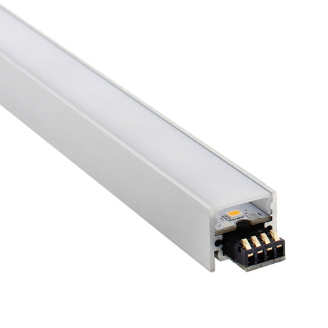 Cable de 20 cm de longitud con dos conectores que permite conectar dos Barras led CONNECT. Incluye tapas perfil.
