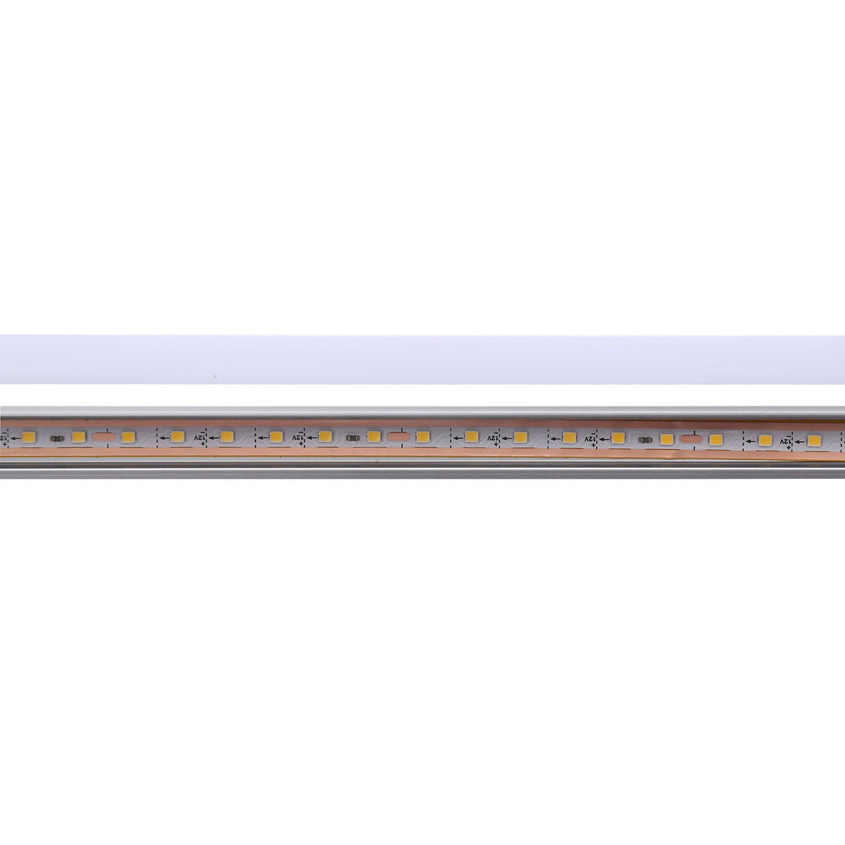 Perfil con tira led incorporada SMS2025, 110lm/w, se puede cortar cada 9mm. Barra led para realizar fácilmente instalaciones con iluminación LINEAL de forma sencilla. Especialmente indicado para iluminación general, acentuación, decoración de todo tipo de espacios. De muy bajo consumo y una gran luminosidad.