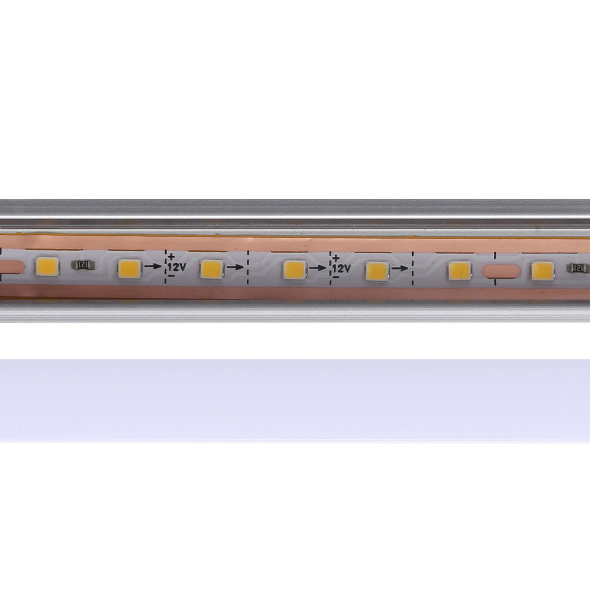 Perfil con tira led incorporada SMS2025, 110lm/w, se puede cortar cada 9mm. Barra led para realizar fácilmente instalaciones con iluminación LINEAL de forma sencilla. Especialmente indicado para iluminación general, acentuación, decoración de todo tipo de espacios. De muy bajo consumo y una gran luminosidad.
