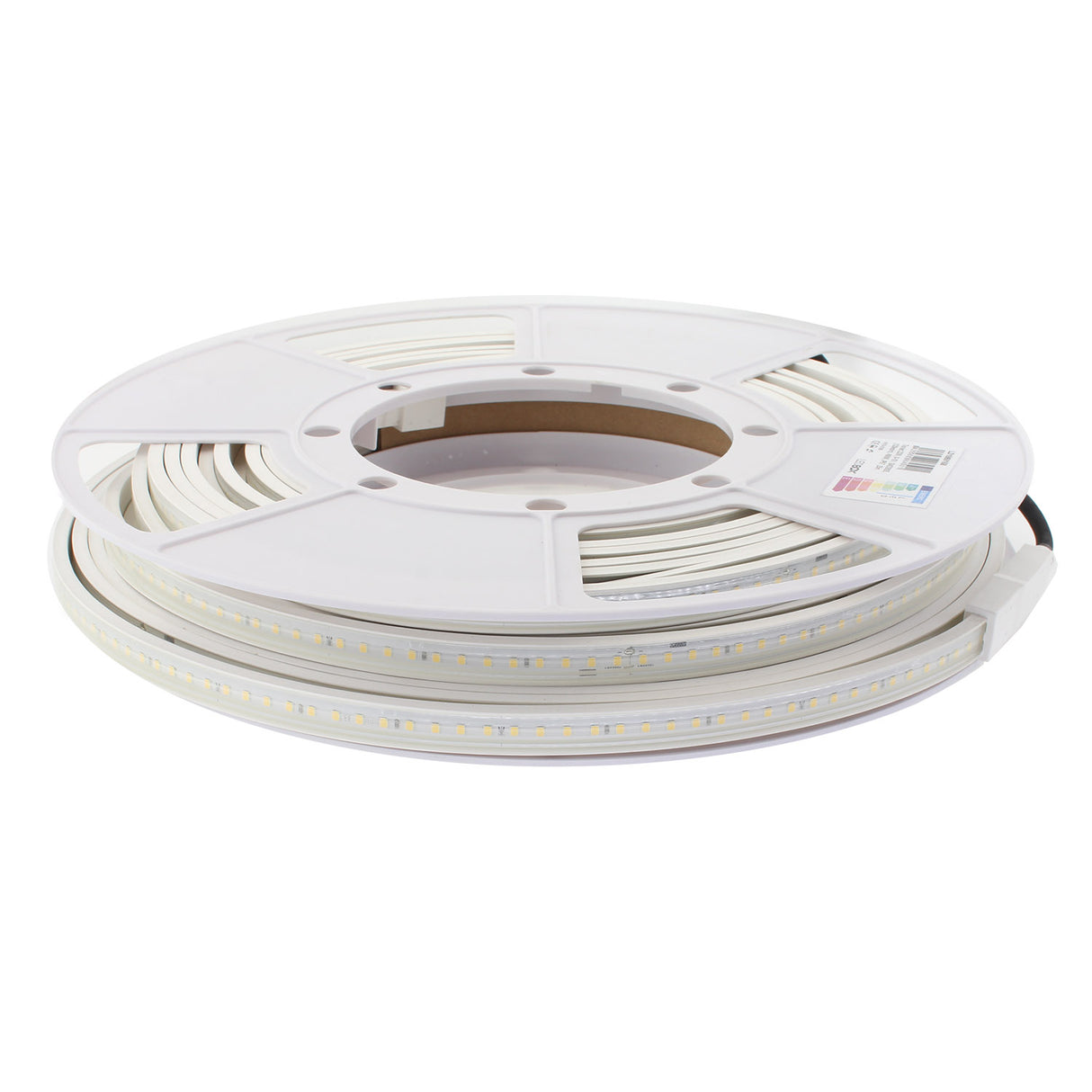 Carrete de 25 metros de tira LED flexible OSRAM SMD2835-DC220V con regulación 0-10V de la más alta calidad para proyectos profesionales. Por su flexibilidad y alta luminosidad es ideal para crear una iluminación de calidad en todo tipo de ambientes, tanto en interiores como en exteriores.