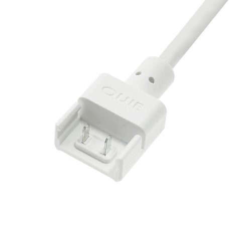 Cable que permite conectar de manera directa la tira LED monocolor COB de PCB 10mm de alta tensión a la red eléctrica de 220V directamente, sin necesidad de transformadores ni ningún otro dispositivo adicional. 