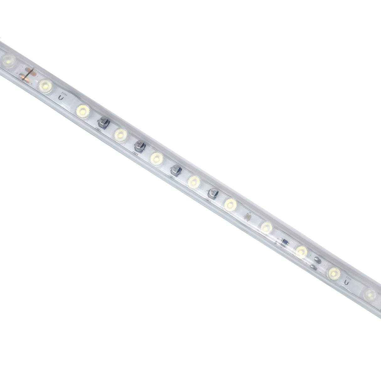 Bobina de 10 metros de Bañador de pared en tira led flexible de silicona IP67 con 32 led por metro. Cada led dispone de lente óptica de 30º para proyectar la luz a gran distancia. Por su flexibilidad y alta luminosidad es ideal para crear cortinas de luz y cajas de luz de gran efectividad tanto en interiores como en exteriores.