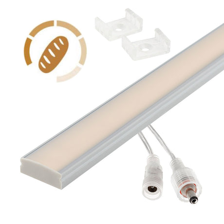 Barra LED con el nuevo Chip COB de OSRAM desarrollado especialmente para la iluminación de productos frescos. Ofrece iluminación lineal continua sin puntos. Luz perfecta que muestra una imagen fresca y sugerente que ayuda a la venta del producto.