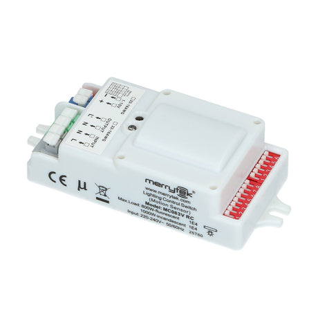 El Sensor de movimiento Merrytek MC083V-RC dispone de una innovadora tecnología de detección con sistema HF de 5.8GHz que permite que el movimiento pueda ser detectado a través de distintos materiales como plástico, vidrio y materiales no metálicos delgados.