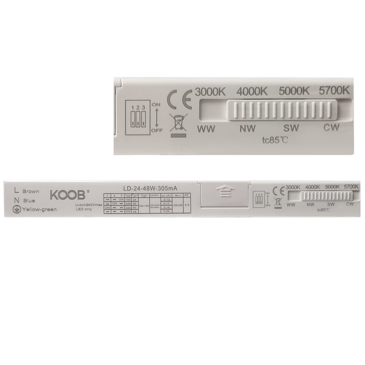 Pack de 2 paneles LED de máxima calidad con chip led OSRAM de alta luminosidad. Con driver led regulable para seleccionar la potencia deseada 48W-40W-36W ó 24W. Y color de luz seleccionable 3000K-4000K-5000K-5700K. Iluminación backlight que asegura que el panel led no amarillee con el tiempo de uso. ideal para las instalaciones más exigentes. Marco en color blanco para una mejor integración en la decoración. Certificación ENEC 05