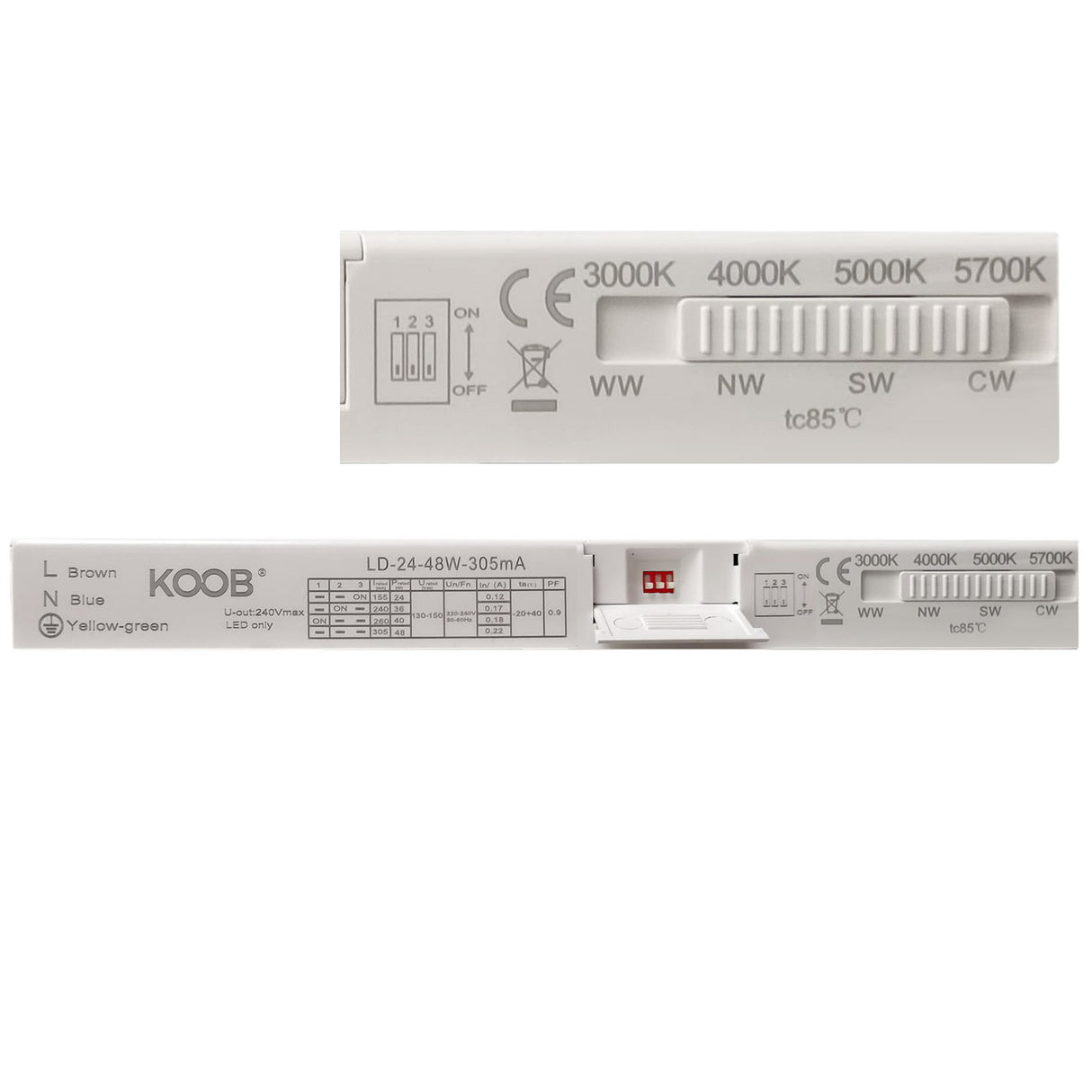 Pack de 2 paneles LED de máxima calidad con chip led OSRAM de alta luminosidad. Con driver led regulable para seleccionar la potencia deseada 48W-40W-36W ó 24W. Y color de luz seleccionable 3000K-4000K-5000K-5700K. Iluminación backlight que asegura que el panel led no amarillee con el tiempo de uso. ideal para las instalaciones más exigentes. Marco en color blanco para una mejor integración en la decoración. Certificación ENEC 05