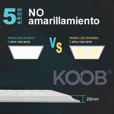 Panel led que ofrece todas las posibilidades de luz en una única luminaria, desde blanco cálido, neutro y frío (desde 2700K hasta 6500K), hasta RGB fácilmente configurable con su mando a distancia RF incluido. Con un único mando puede controlar varios paneles led y crear un ambiente de luz distinto para cada necesidad.