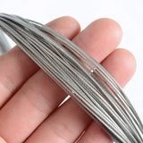 Cable suspensión de acero inoxidable de 1mm con revestimiento de naylon. Ideal para descolgar luminarias a la altura deseada, 1m.