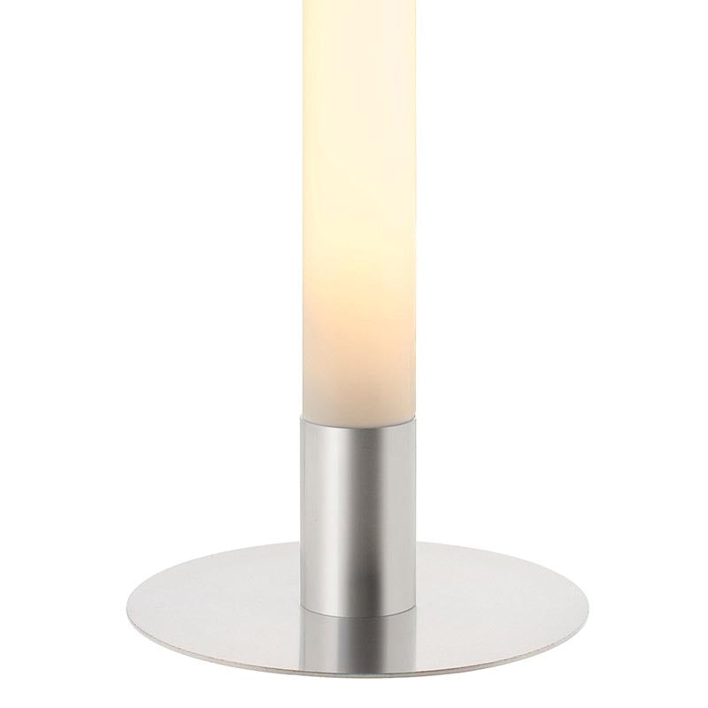 Columna de luz con en base de acero y cubierta circular opal con una potente luminosidad regulable con el mando a distancia incluido. Luminaria exclusiva para crear ambientes únicos en cualquier lugar. Incluye mando a distancia RF para apagar/encender, controlar el color de luz , la intensidad y efectos de la luz. Color RGB + blanco dual (3000K-6000K)