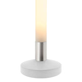 Columna de luz con en base de acero y cubierta circular opal con una potente luminosidad regulable con el mando a distancia incluido. Luminaria exclusiva para crear ambientes únicos en cualquier lugar. Incluye mando a distancia RF para apagar/encender, controlar el color de luz (desde blanco cálido-neutro-frío), la intensidad y efectos de la luz.