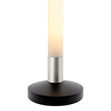 Columna de luz con en base de acero y cubierta circular opal con una potente luminosidad regulable con el mando a distancia incluido. Luminaria exclusiva para crear ambientes únicos en cualquier lugar. Incluye mando a distancia RF para apagar/encender, controlar el color de luz (desde blanco cálido-neutro-frío), la intensidad y efectos de la luz.