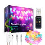 Kit completo que incluye 1 guirnalda led RGB de 10 metros con 66 globos led, controlador WiFi y mando a distancia. Las tiras LED RGB son autoadhesivas y son ideales para crear efectos ambientales Decora con luz y controla por APP (Wifi o Bluetooth) o mando a distancia.