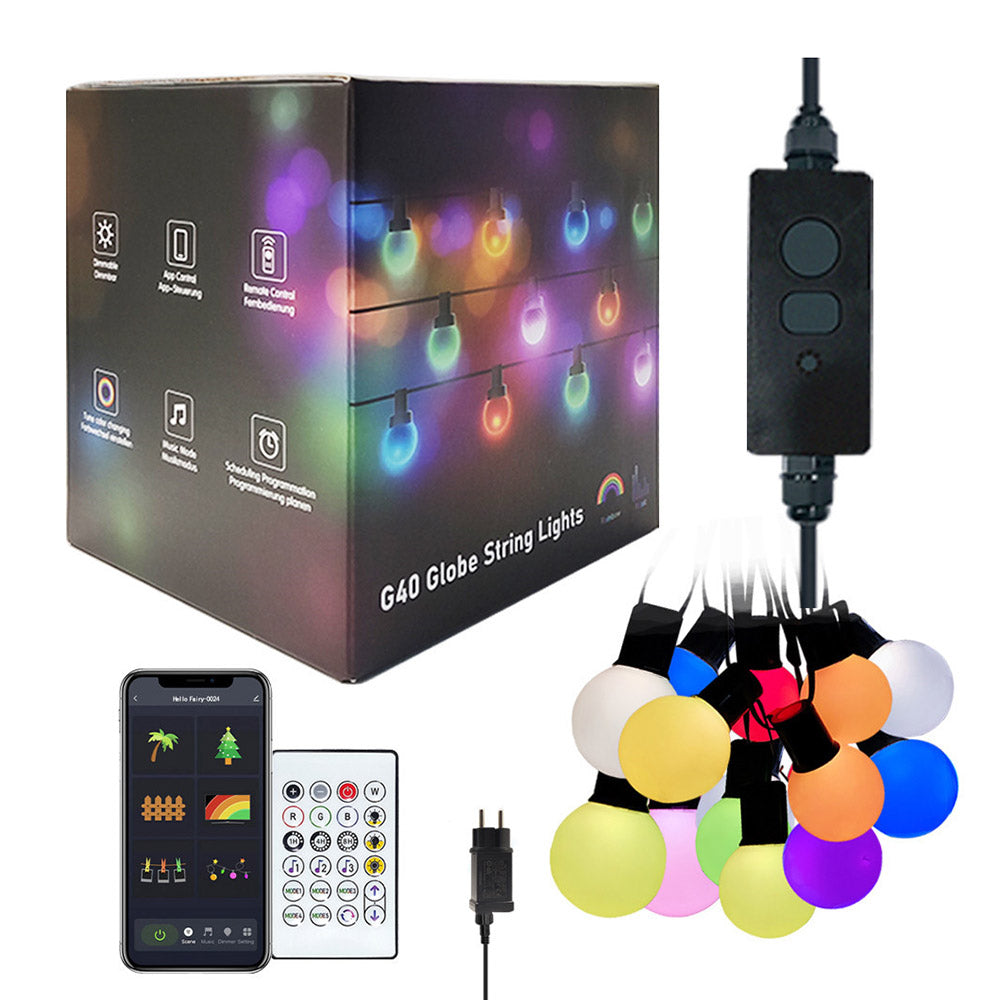 Kit completo que incluye 25 bombillas led RGB en 5 metros, controlador y mando a distancia IR. Son ideales para crear efectos ambientales. Decora con luz y controla por APP (Bluetooth) o mando a distancia.