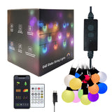 Kit completo que incluye 25 bombillas led RGB en 5 metros, controlador y mando a distancia IR. Son ideales para crear efectos ambientales. Decora con luz y controla por APP (Bluetooth) o mando a distancia.