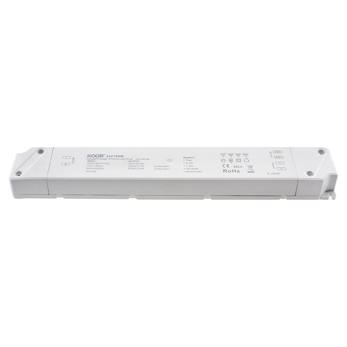 Fuente de alimentación SLIM con regulación 5 en 1: 0-10V, 1-10V, 10V PWM, TRIAC DIM, Resistance DIM. Libre de parpadeo, regulación 0-100%, Regulación led 1%. Ideal para regulación de tiras led DC24V, con posibilidad de añadir sondas crepusculares 0-10V, mandos y reguladores 0-10V, TRIAC, etc.