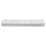 Fuente de alimentación SLIM con regulación 5 en 1: 0-10V, 1-10V, 10V PWM, TRIAC DIM, Resistance DIM. Libre de parpadeo, regulación 0-100%, Regulación led 1%. Ideal para regulación de tiras led DC24V, con posibilidad de añadir sondas crepusculares 0-10V, mandos y reguladores 0-10V, TRIAC, etc.